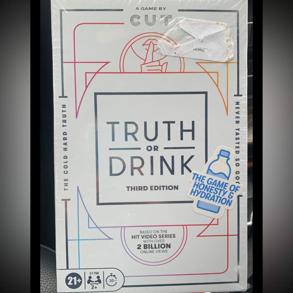 Hasbro Truth or Drink Card Game - White and Blue